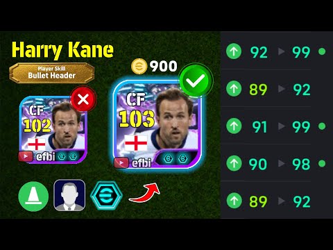 Harry Kane 103 BEST TRAINING with Booster, Max Level, Player Progression eFootball 2026