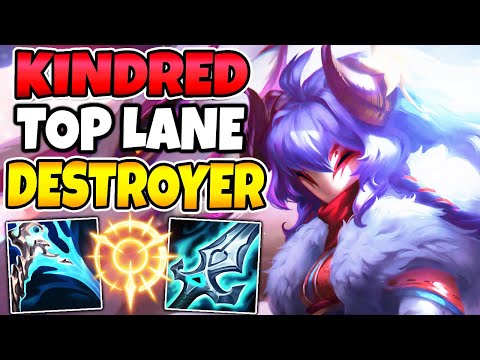 KINDRED TOP IS ABSOLUTELY BROKEN! INSANE DAMAGE (LANE DESTROYER)