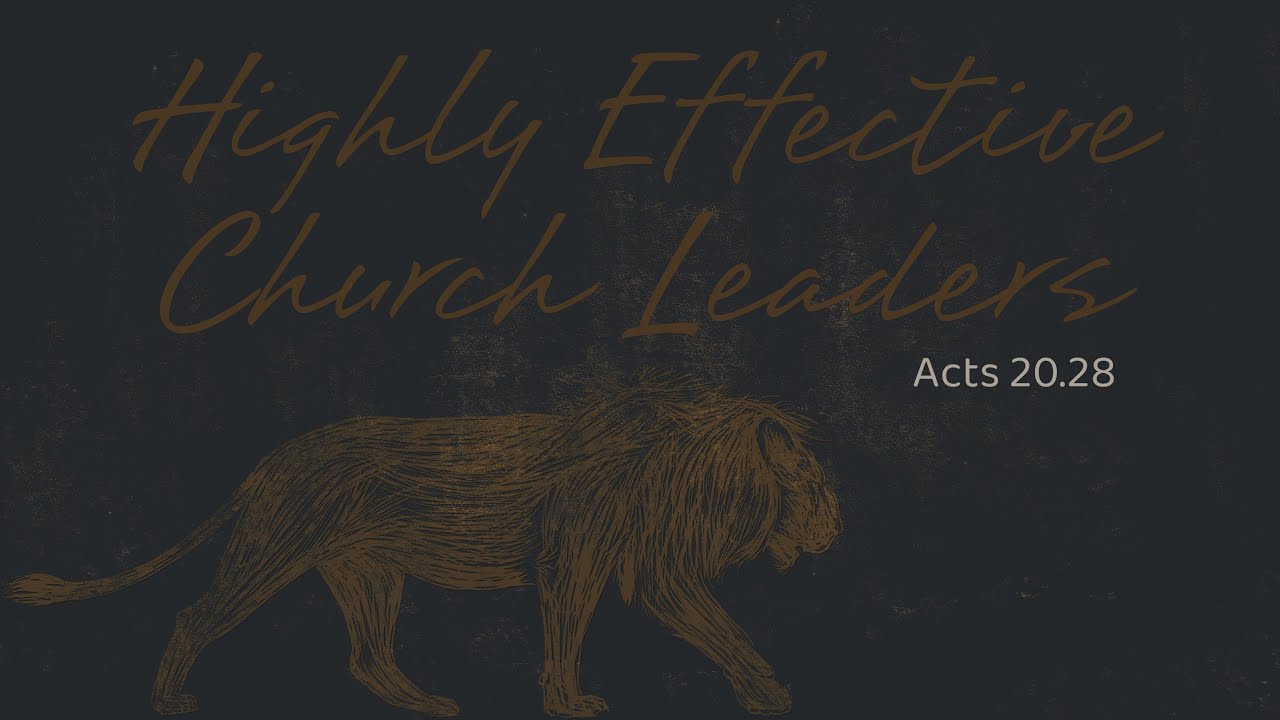 Highly Effective Church Leaders (Acts 20.28)