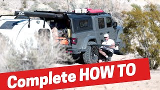 Tailgator Tire Table Setup | 4 Minute Tuesday | Anza Borrego Camping