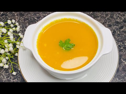 How To Make Carrot & Sweet Potato Soup | creamy without cream healthy soup recipe