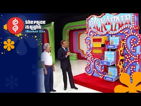 Contestant Plays Pick-A-Pair for a Charming Dining Room Group - The Price Is Right 1985