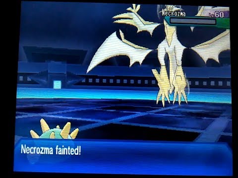 the ultra necrozma battle in ultra sun but only with pyukumuku