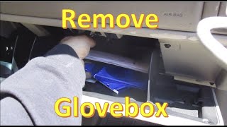 How to Remove GLOVE BOX GMC 2000 2006 Sierra Yukon       DIY Take off glovebox replace change remove