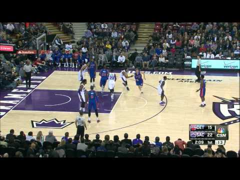Brandon Jennings Highlights Pistons vs. Kings 12.13.2014 - 3 Points, 8 Assists