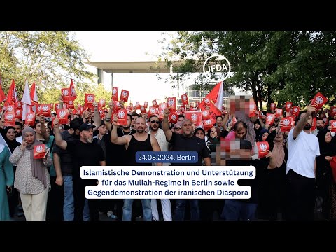 Demonstration gegen Verbot von Islamischen Zentrum Hamburg (IZH) am 24. August 2024 in Berlin