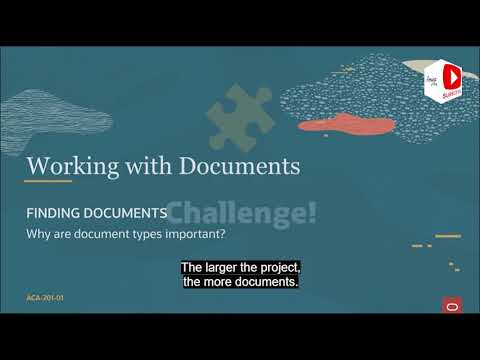 Aconex Working with Documents | Document Control
