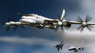 стратегический ракетоносец ТУ 95 Медведь