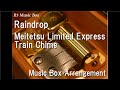 raindrop meitetsu limited express train chime music box