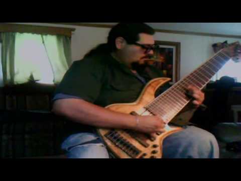BIG DAVE PLAYING 9 STRING BASS BY: BEE BASSES