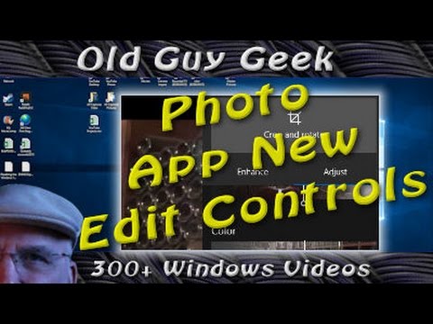 Windows 10 Photo App New Editing Controls