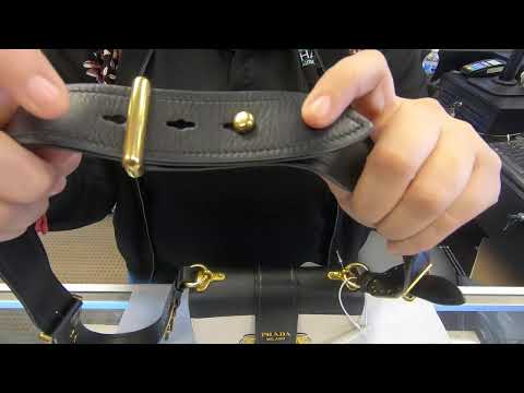 PRADA CITY CALF SAFFIANO LEATHER CAHIER SHOULDER BAG TALCO NERO - REVIEW |             PRE-OWNED