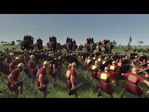 4000 Romans VS 4 Elephant units / Total War Rome 2 / Epic Battle