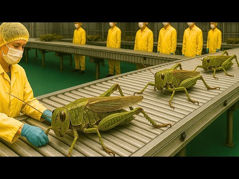 Inside the World’s Largest Locust Factory | Producing Hundreds of Tons of Animal Feed