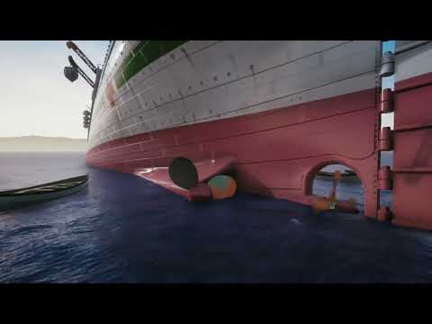 Britannic's engines starting up. (while sinking)
