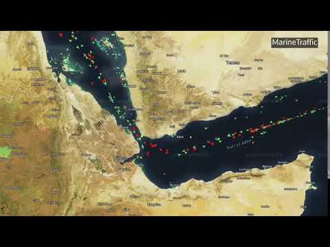Vessel tracker showing traffic in Bab el Mandeb as Houthis declare Saudi Arabia naval blockade