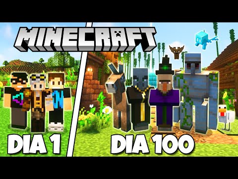 SOBREVIVI 100 DIAS SENDO UM MUTANTE EM TRIO @Lokolow @RubioKn