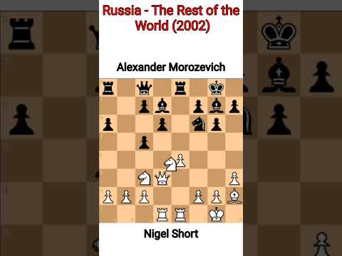 Russia - The Rest of the World (2002). Nigel Short vs Alexander Morozevich.