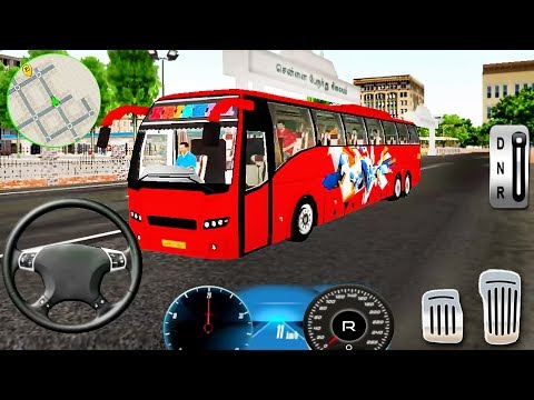 Indian Bus Driver Simulator 2019 - Mobile First Bus Transporter Driving - Android GamePlay