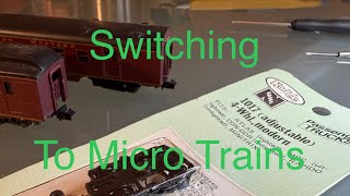 Download the video "Micro trains conversion of passenger cars."
