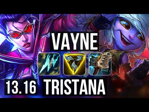 VAYNE vs TRISTANA (TOP) | Rank 4 Vayne, 2.5M mastery, 600+ games | EUW Challenger | 13.16