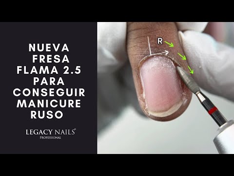 Nueva fresa flama 2.5 para conseguir manicure Ruso con Precisión Profesional 😊