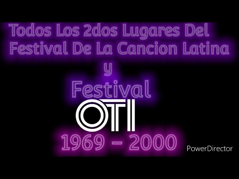 Todos Los 2dos Lugares del Festival de la Cancion Latina y Festival OTI 1969 - 2000