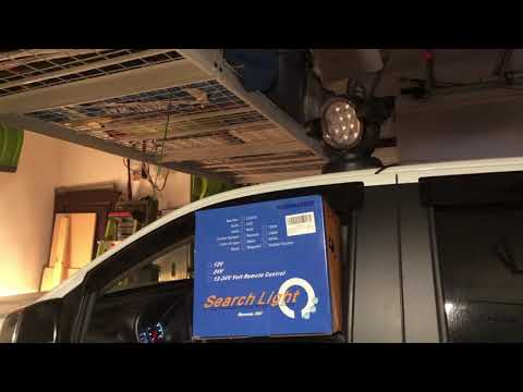 Demo: SUPAREE Wireless Remote Control Spotlight - 360 Degrees in both directions! - Super Bright