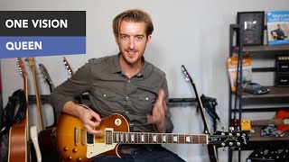 QUEEN One Vision - EASY Guitar Lesson Tutorial