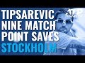Janko Tipsarevic Saves NINE Match Points Before Losing Final ATP Career Match | Stockholm 2019