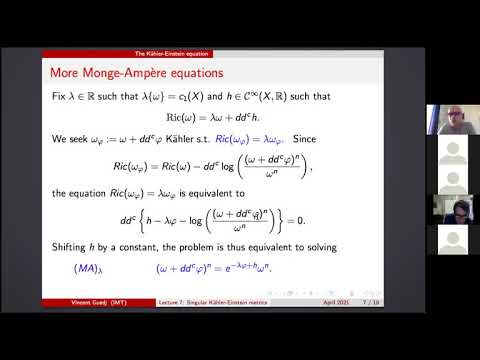 Panoramic view of the singular K-E problem.