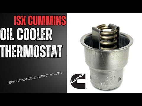ISX Cummins Oil Cooler Thermostat Replacement
