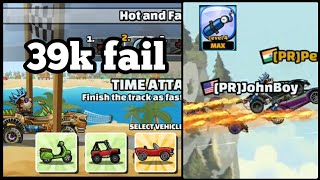 39k fail in Hot and Fast team event + Shaft redemption daily run| Hill Climb Racing 2|