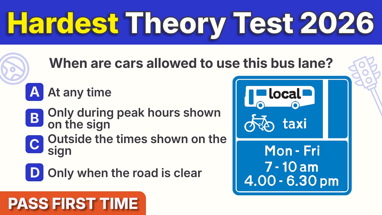 Theory Test 2026 UK | Official Theory Test Hardest UPDATED DVSA Styled Questions! | PASS FIRST TIME