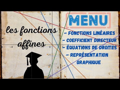 [Seconde] Les fonctions affines : cours, méthodes et exemples.