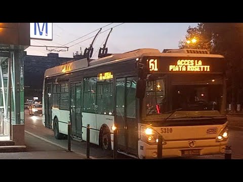 Iveco Citlelis nr5310 efectuând stația 《Aleea Vlăsiei》 acces în linia 61