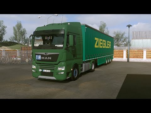 [ETS2] Euro Truck Simulator 2 1.32 - MAN TGX Euro6 - Trailer Curtainsider