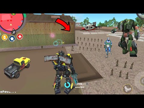 Rope Hero: Vice Town (Transformer Monster Truck Fight 100 Army Man) Army Base - Android Gameplay HD