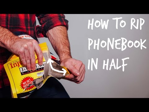 Weak Guy Learns How to Rip a Phonebook In Half