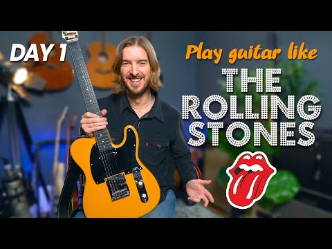 Day 1 - Play Guitar Like The Rolling Stones in 10 Days - Their EASIEST Song - Satisfaction!