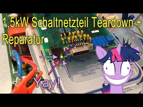 1,5kW Schaltnetzteil Teardown + Reparatur