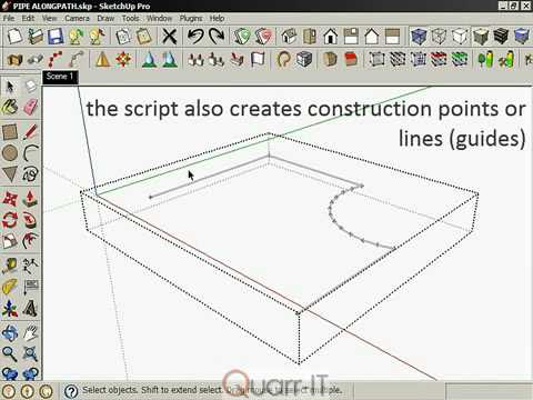 SCF PowerToolbar - Pipe Along Path