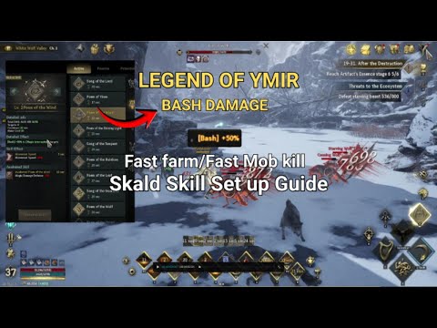LEGEND OF YMIR. BASH DAMAGE SKILL SET GUIDE