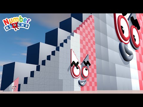 Numberblocks Step Squad NEW 1 to 190,000,000 BIGGEST - The Amazing Step Squad Numberblocks HUGE