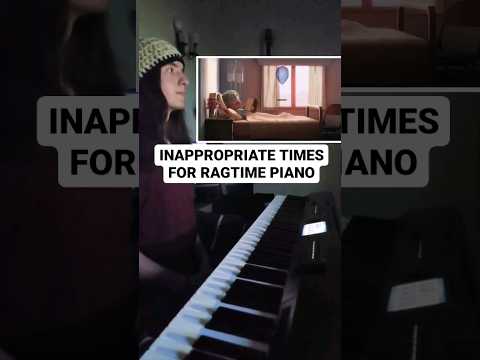 Inappropriate times for RAGTIME piano #musictheory #pianocover #piano