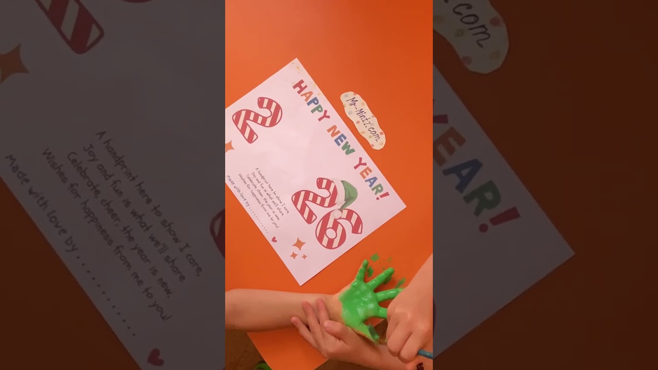 🎉 Easy 2026 New Year Handprint Craft for Kids | DIY Keepsake Idea!