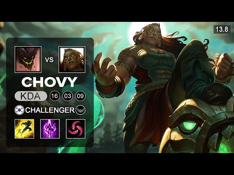Chovy Illaoi vs Malphite Top - KR Challenger - Patch 13.9 Season 13