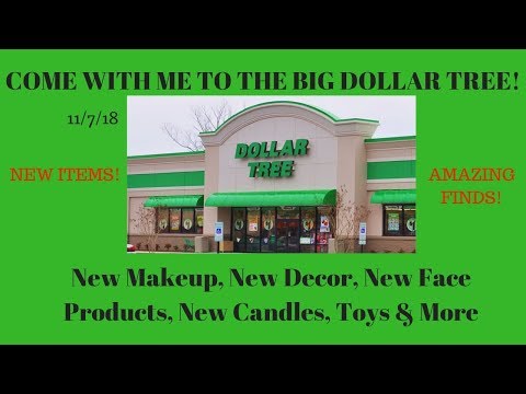 Come with me to Dollar Tree 🌳 11/7/18|Tons of NEW ITEMS ❤️|Makeup, Skincare, Toys, Decor & More! Video