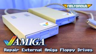 Repair & Refurb Two Broken External Amiga Floppy Drives