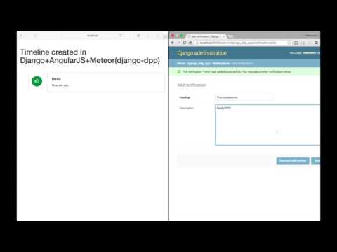 Realtime website using Meteor, AngularJS and Django